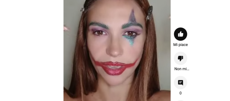 Make up da Joker per il carnevale