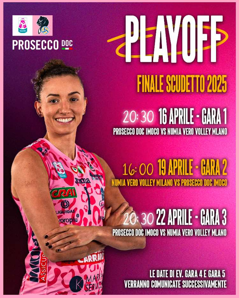 Finale scudetto di pallavolo femminile: vince ancora IMOCO