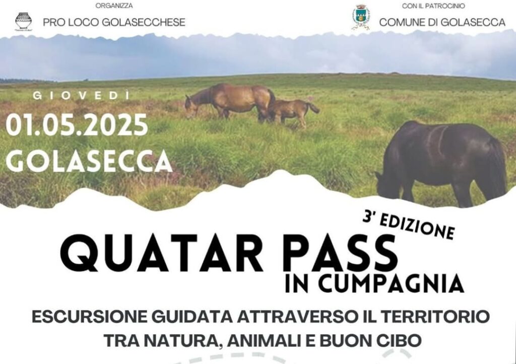 Golasecca: quatar pass in cumpagnia