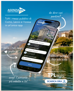APP TP Laghi per viaggiare più facilmente su tutti i mezzi pubblici di Como, Lecco e Varese