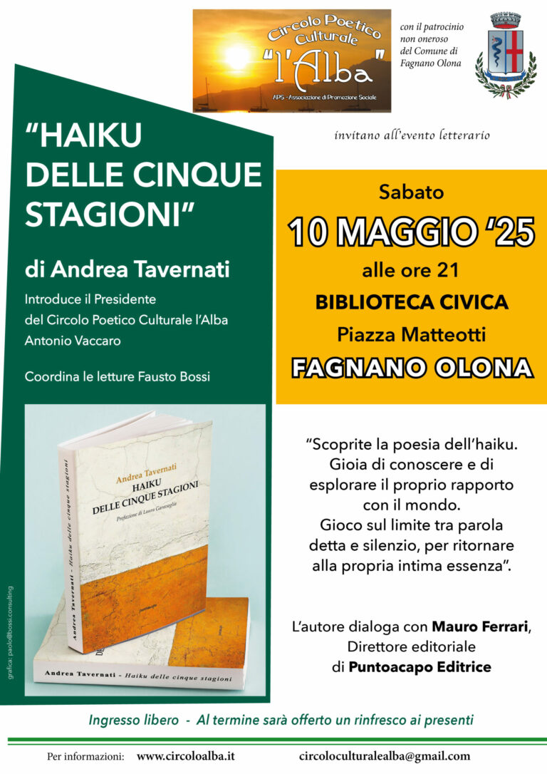Andrea Tavernati e gli "Haiku delle cinque stagioni"