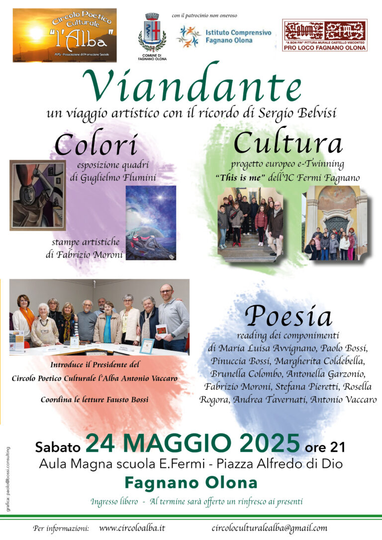 “Viandante” viaggio artistico a Fagnano Olona