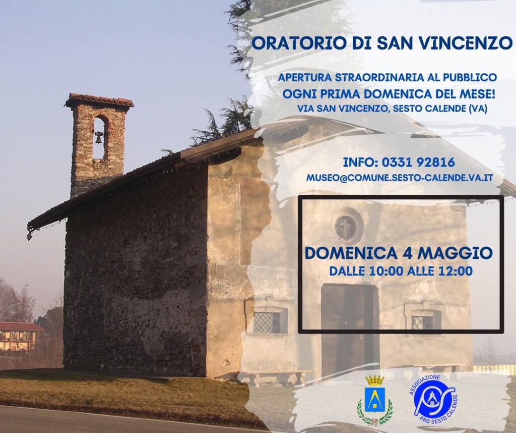Sesto Calende: apertura straordinaria Oratorio San Vincenzo