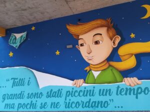 Ferno: Murales sulla Scuola "Monsignor Bonetta"