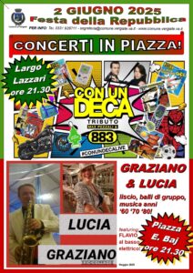 Vergiate: Celebrazione del 2 Giugno 2025 - Concerti in Piazza