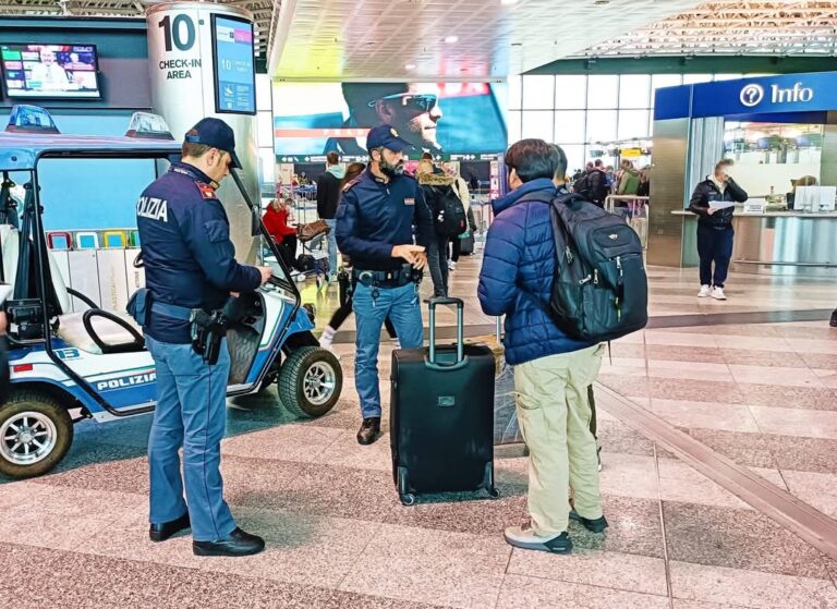 Malpensa: controlli della Polizia di Stato