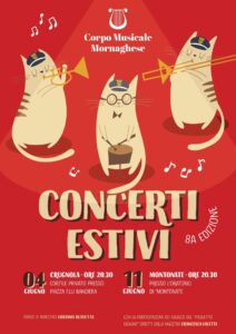Locandina Mornago, Concerti estivi Corpo Musicale Mornaghese