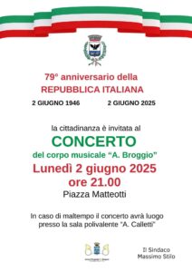 Locandina Castelletto Ticino, Celebrazioni Civili del 2 Giugno