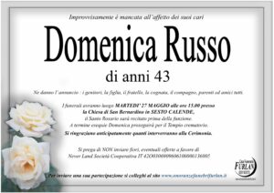 A Sesto Calende le Esequie di Domenica Russo