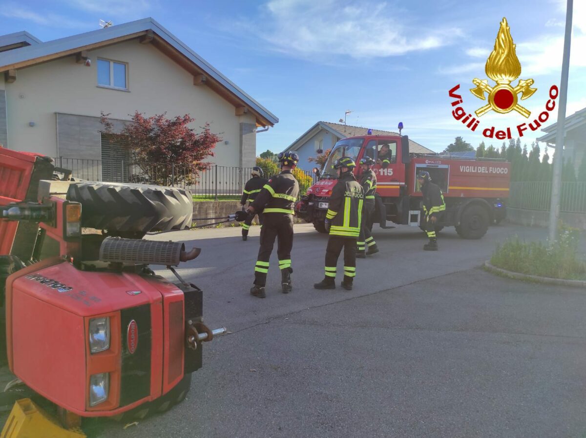 Clivio: incidente agricolo