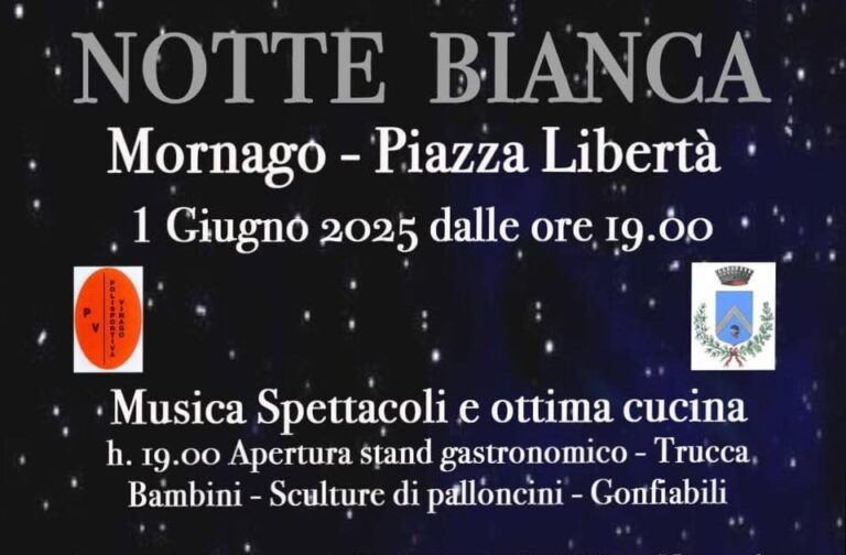 Mornago: notte bianca 2025