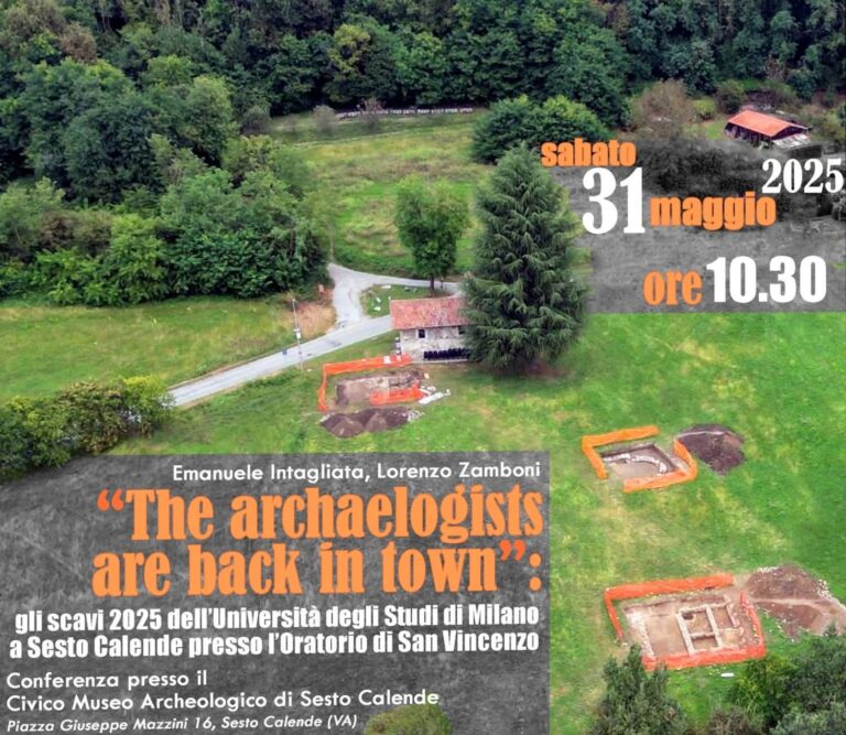 Sesto Calende: "The archeologists are the back in Town"