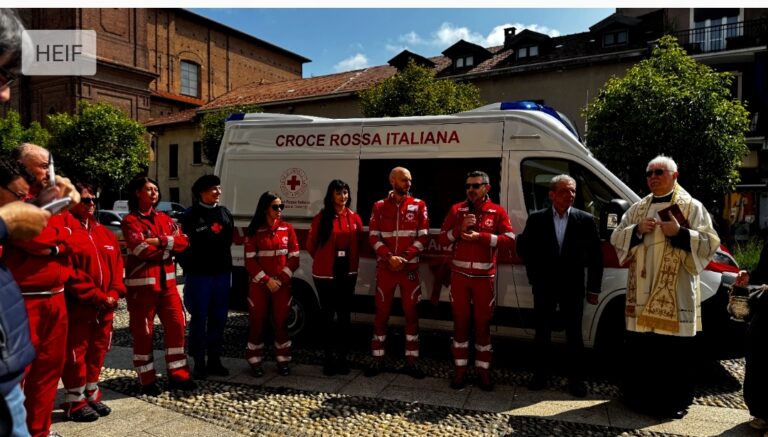 Inaugurazione nuova ambulanza CRI Gallarate