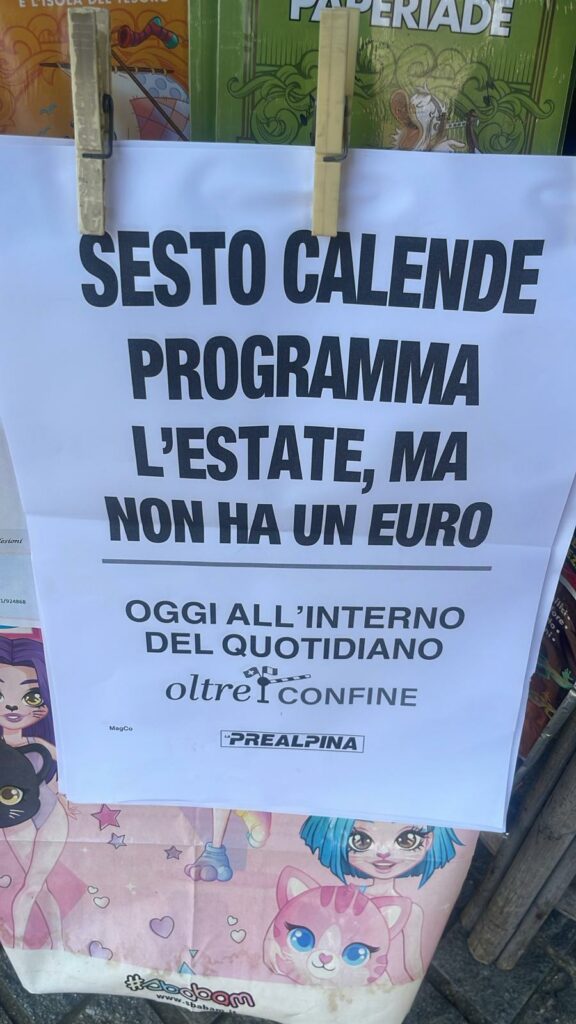 lo strillo di oggi de La Prealpina