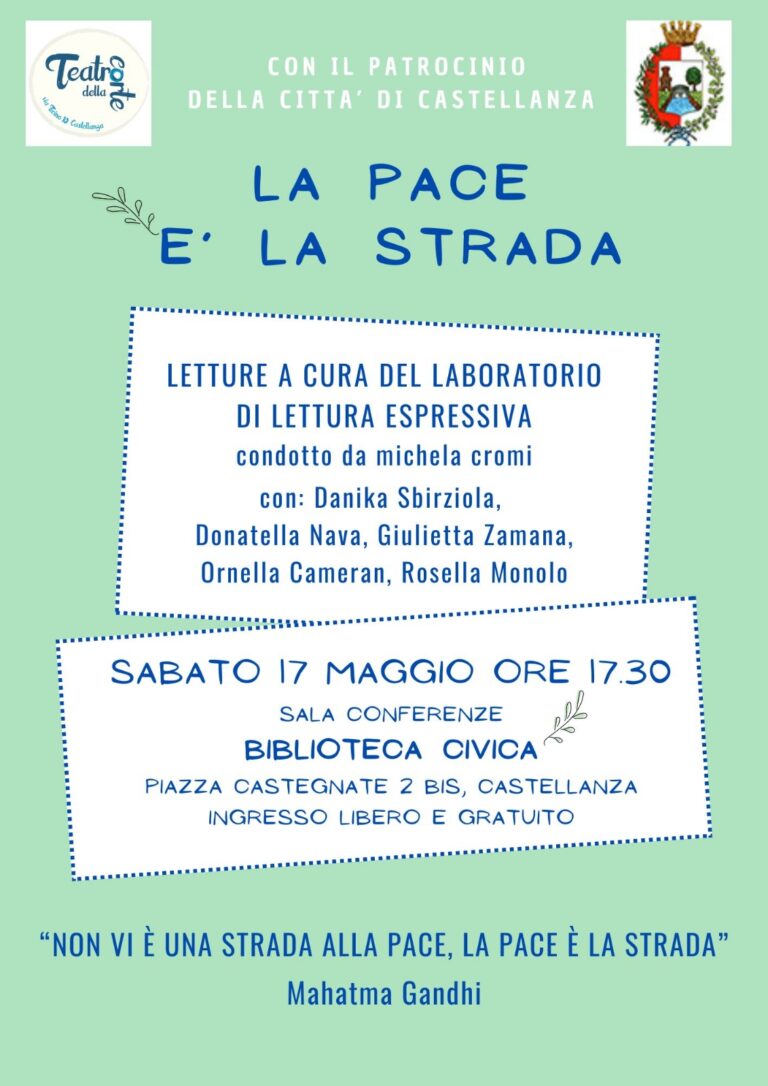 "La pace è la strada" a Castellanza