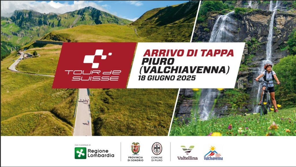 Il Giro di Svizzera farà tappa in Italia a Piuro