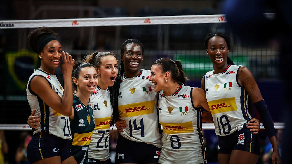 Italvolley femminile: tre vittorie su tre alla Volleyball Nations League