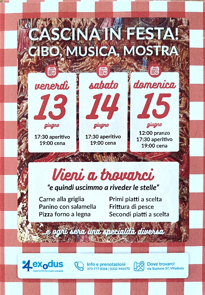 Cascina in festa alla 4 exodus di Villadosia