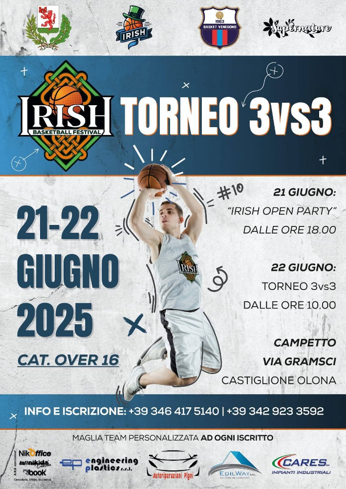Irish Basketball Festival 2025: Un evento imperdibile a Castiglione Olona!