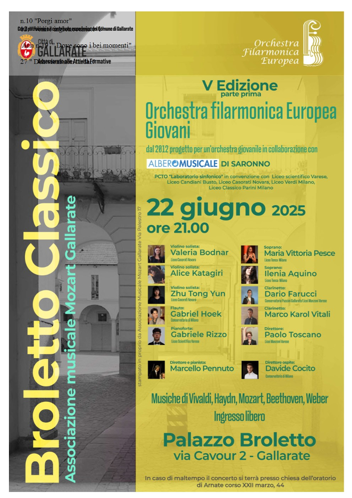 Broletto Classico 2025 prenderà il via a Gallarate il 22 giugno alle ore 21