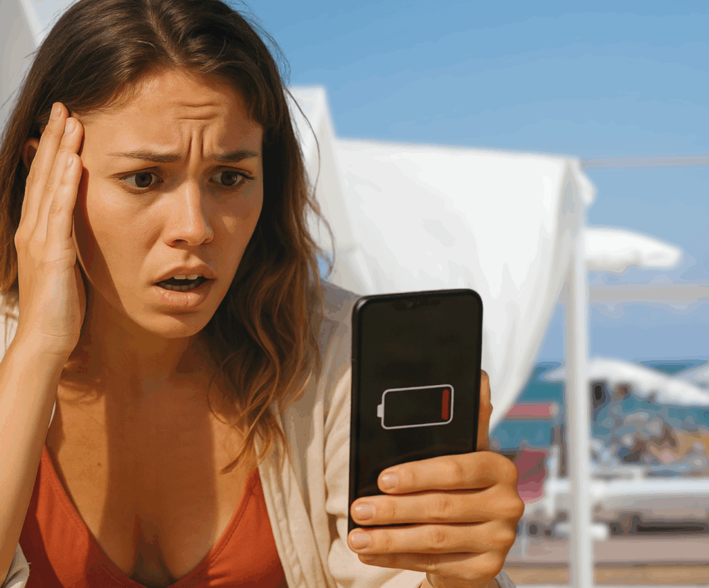 Rimini, servizio anti-ansa per lo smartphone scarico