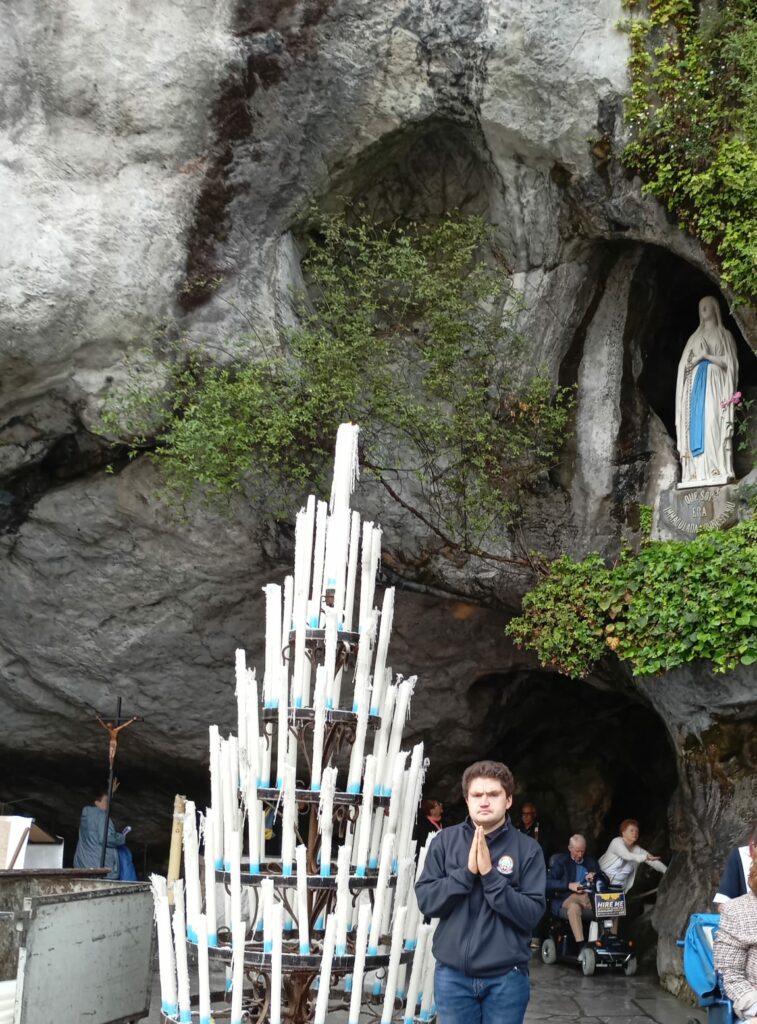 Samuele Forlani a Lourdes