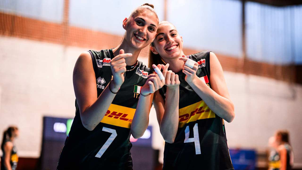 Tre vittorie su tre partite per le azzurrine della under 19 di pallavolo femminile
