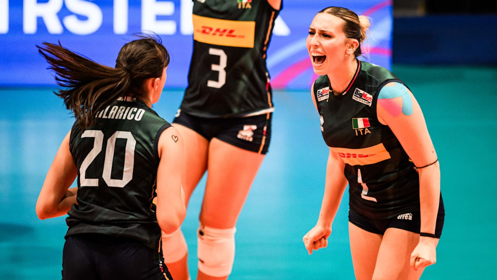 Tre vittorie su tre partite per le azzurrine della under 19 di pallavolo femminile