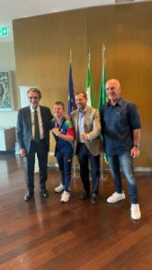 Karateka paralimpici di Oggiona a Palazzo Pirelli da Fontana e Monti