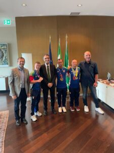 Karateka paralimpici di Oggiona a Palazzo Pirelli da Fontana e Monti