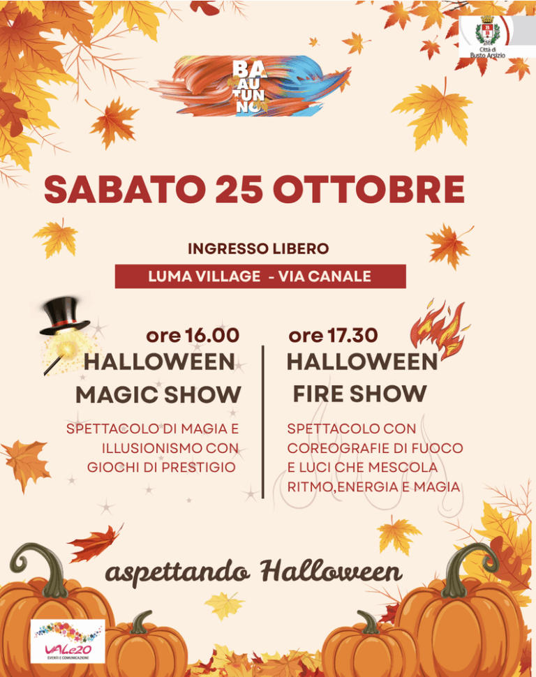 BA Autunno, Halloween, spettacolo e divertimento in piazza