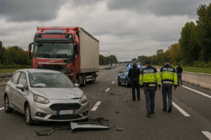 BUSTO ARSIZIO, uscita per la SS336, incidente a mezzogiorno BUSTO ARSIZIO