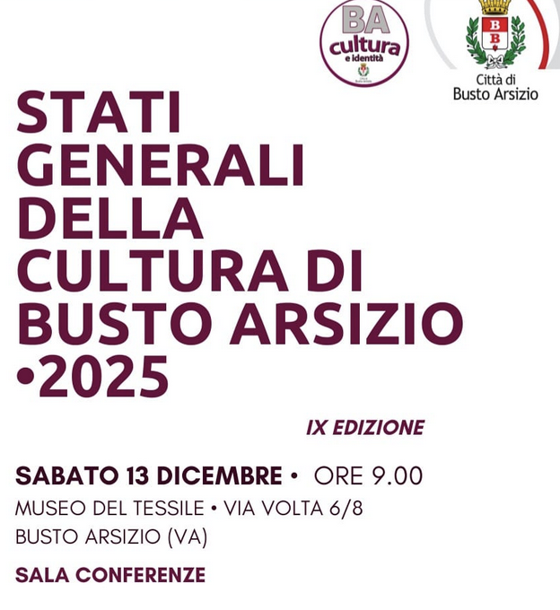Busto Arsizio, Stati Generali della Cultura, 9a edizione al via