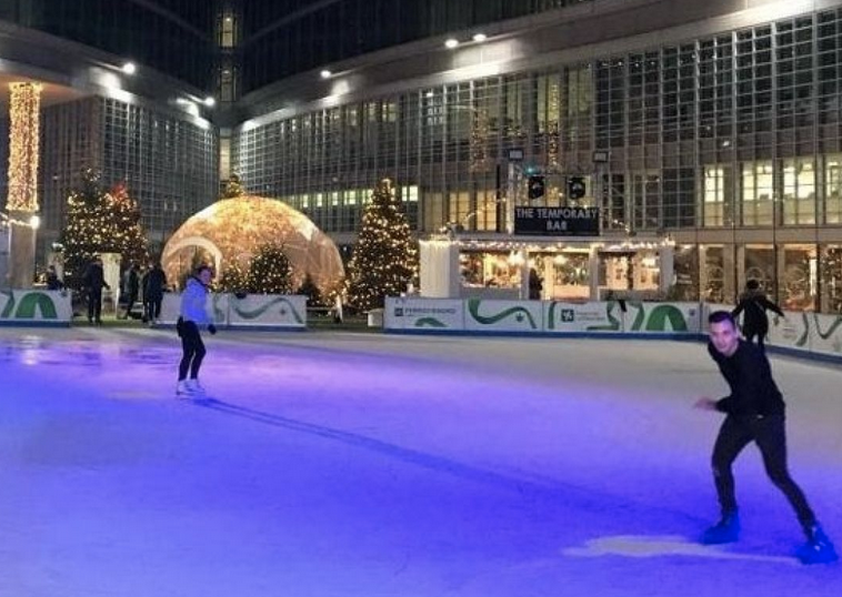 Laveno, lungolago, pista di pattinaggio, Laveno On Ice, al via