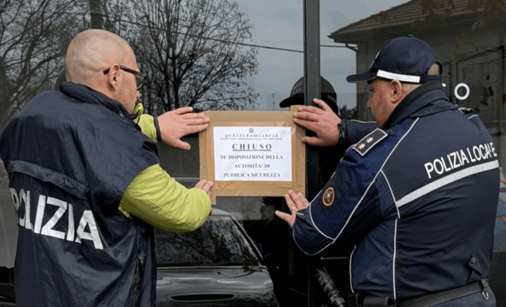 Caronno Pertusella, chiuso esercizio pubblico per 10 giorni