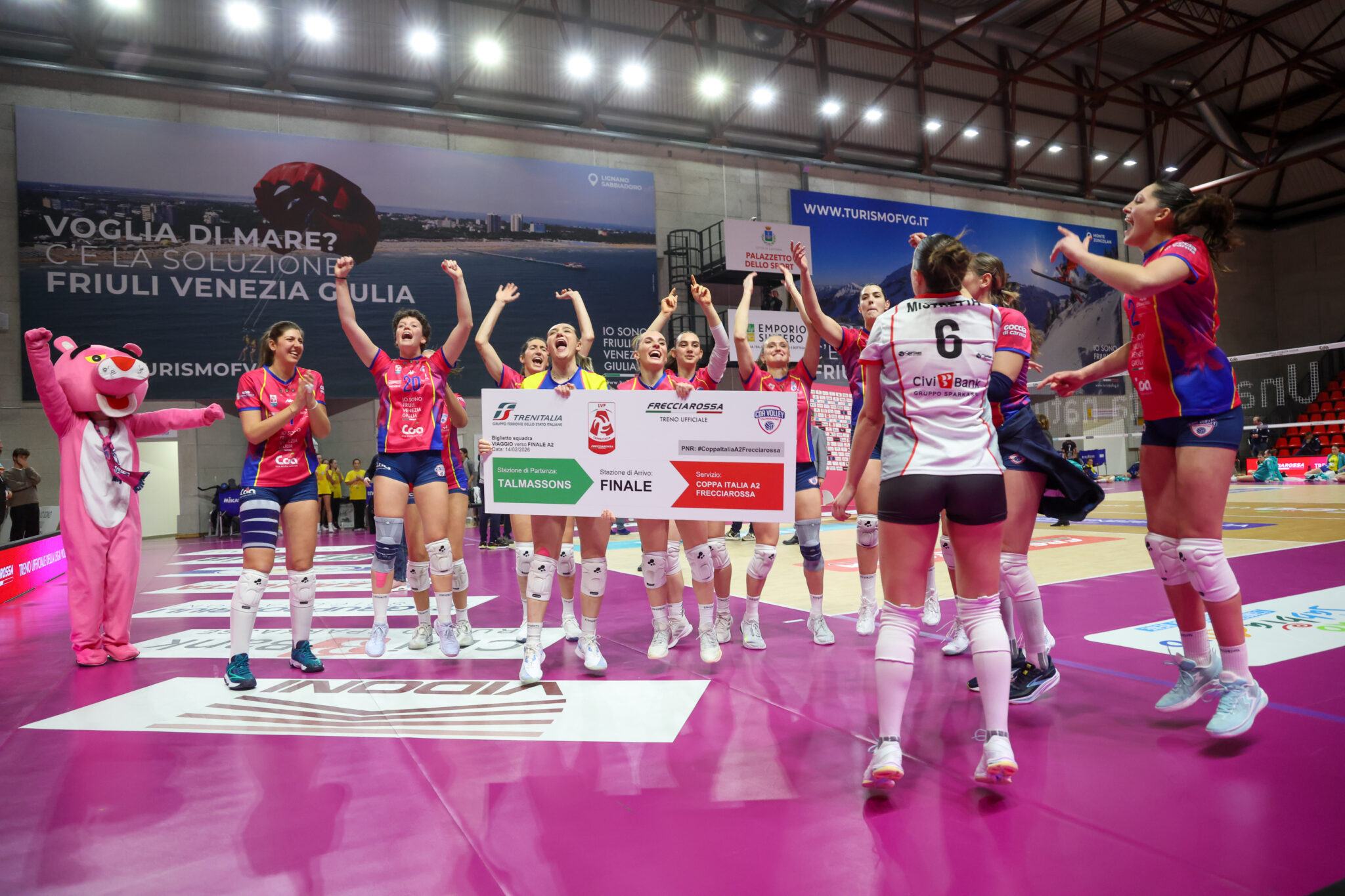 Talmassons e Costa Volpino finale di Coppa Italia Frecciarossa A2 Talmassons e Costa Volpino finale di Coppa Italia Frecciarossa A2