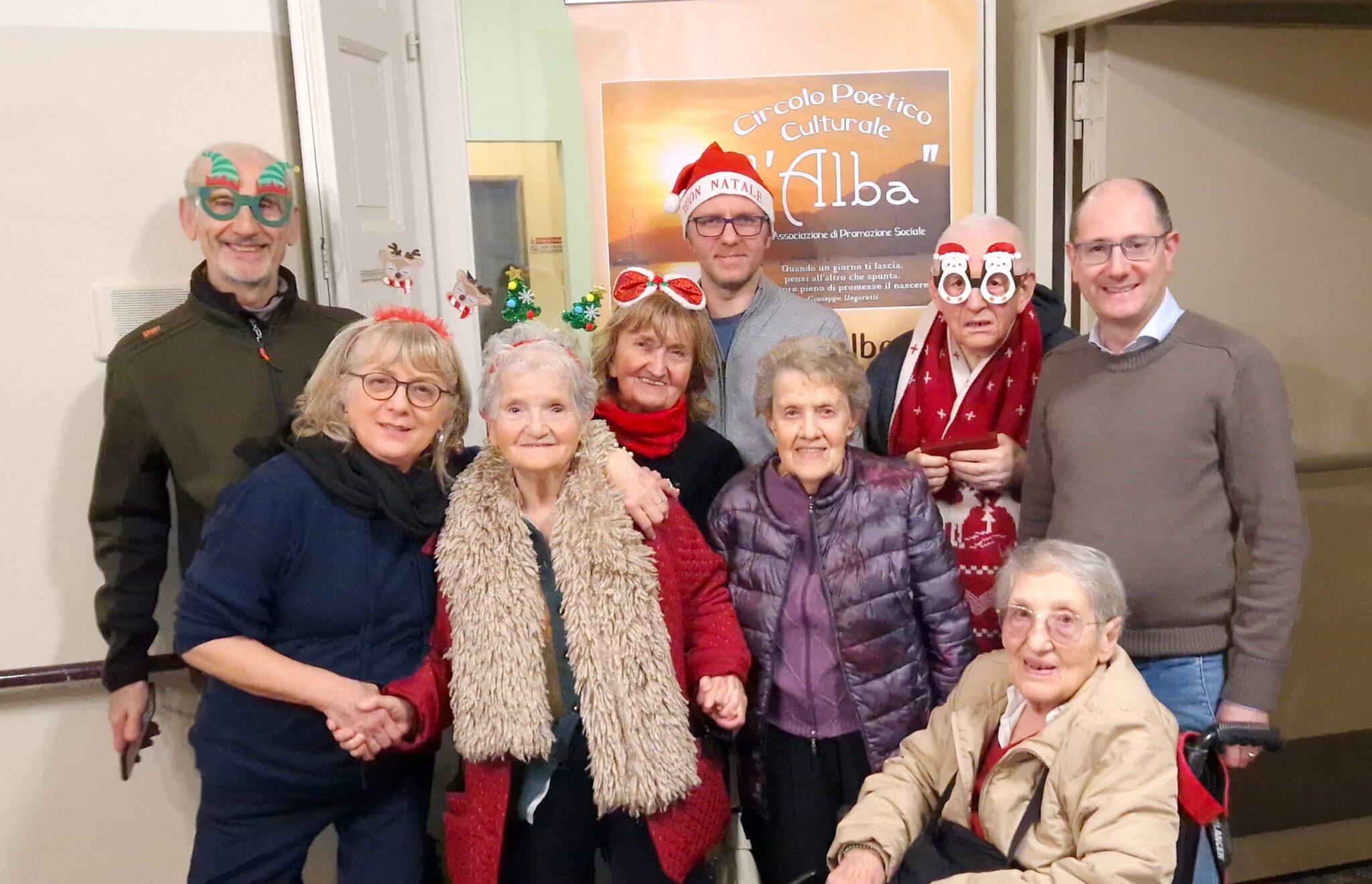 Il 2026 inizia in allegria a Casa Serena con i volontari del Circolo Poetico Culturale L'Alba