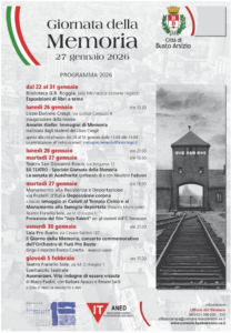 Busto Arsizio, giornata della memoria, tutti gli appuntamenti