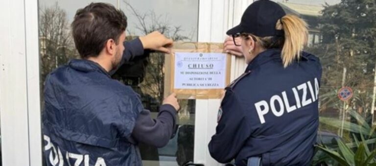 Chiusura di un bar a Busto Arsizio busto arsizio