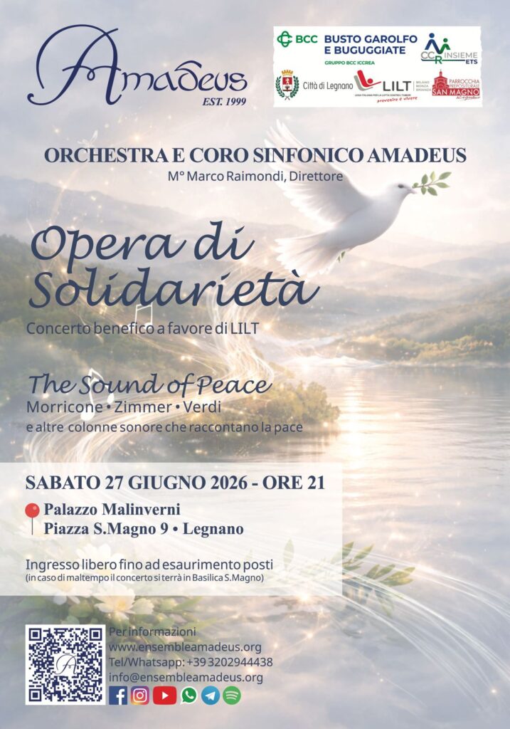Legnano: concerto “The Sound of Peace” per la Lilt Legnano