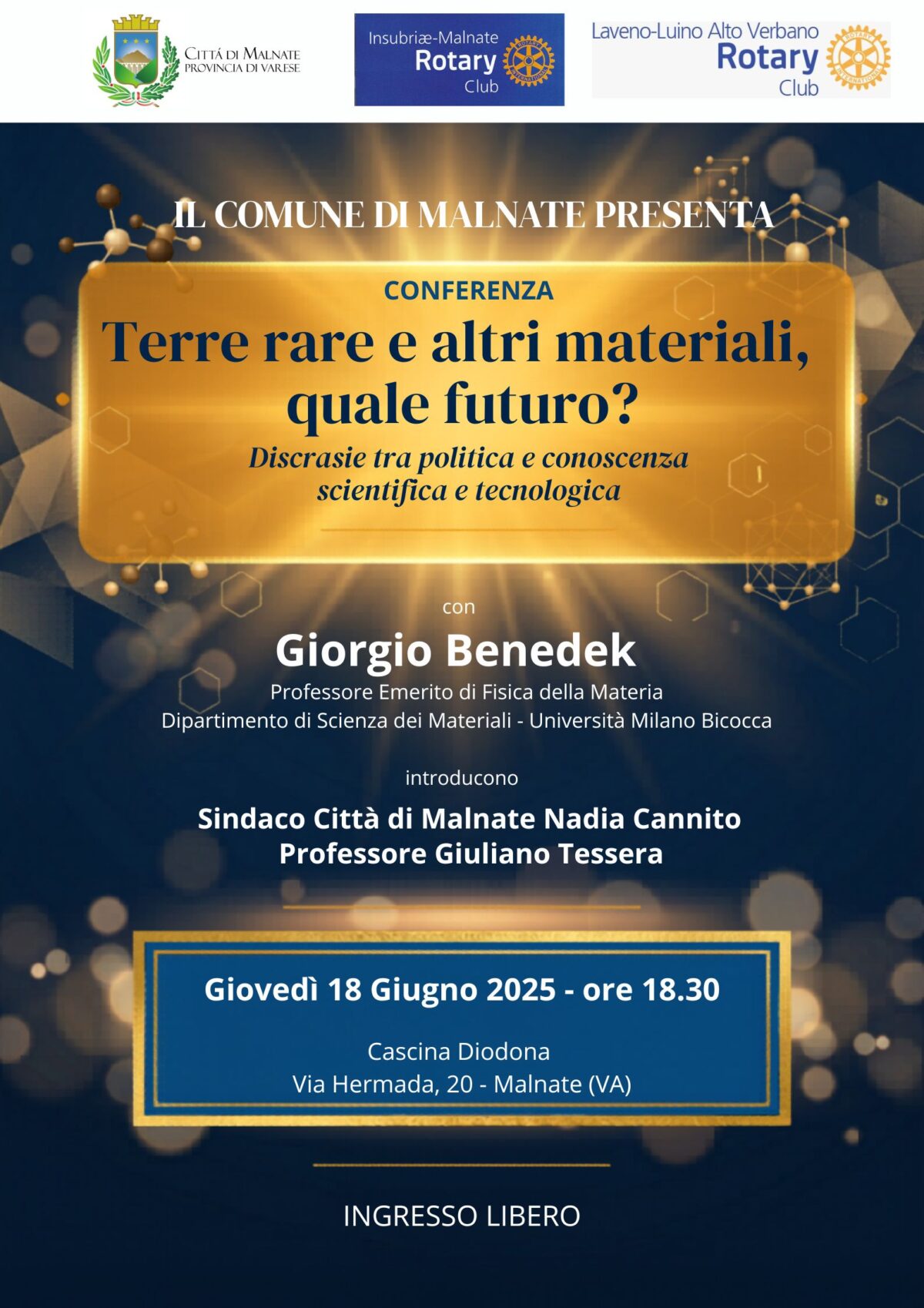 Malnate, scienza e politica