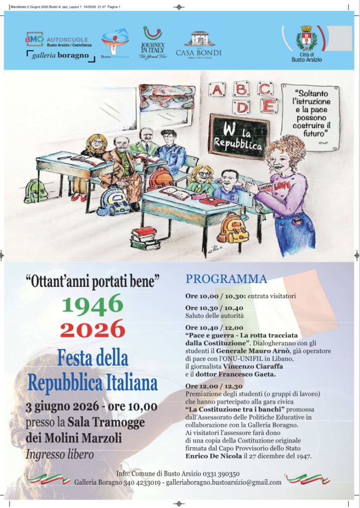 Busto Arsizio, “La Costituzione tra i banchi”, ragazzi premiati
