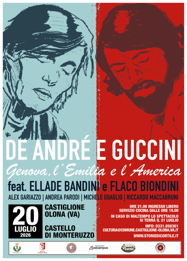 Castiglione Olona, evento con De André e Guccini Castiglione Olona