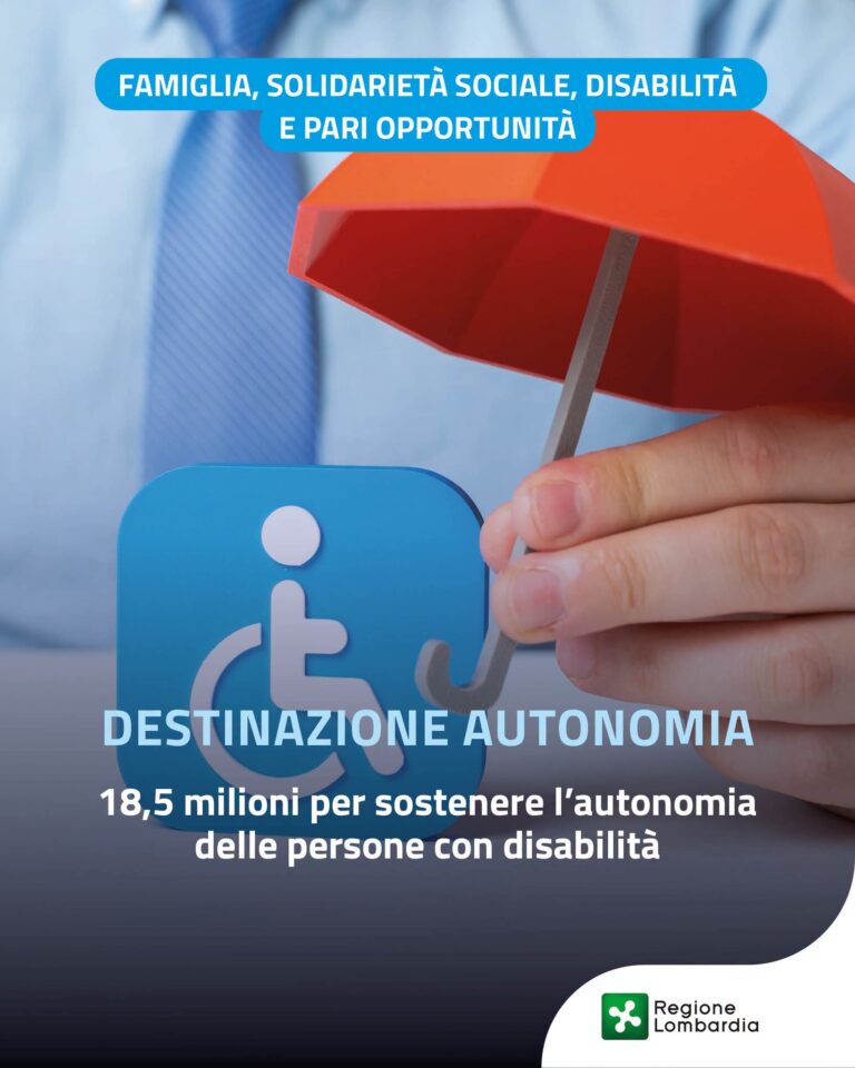 Lombardia a sostegno della disabilità
