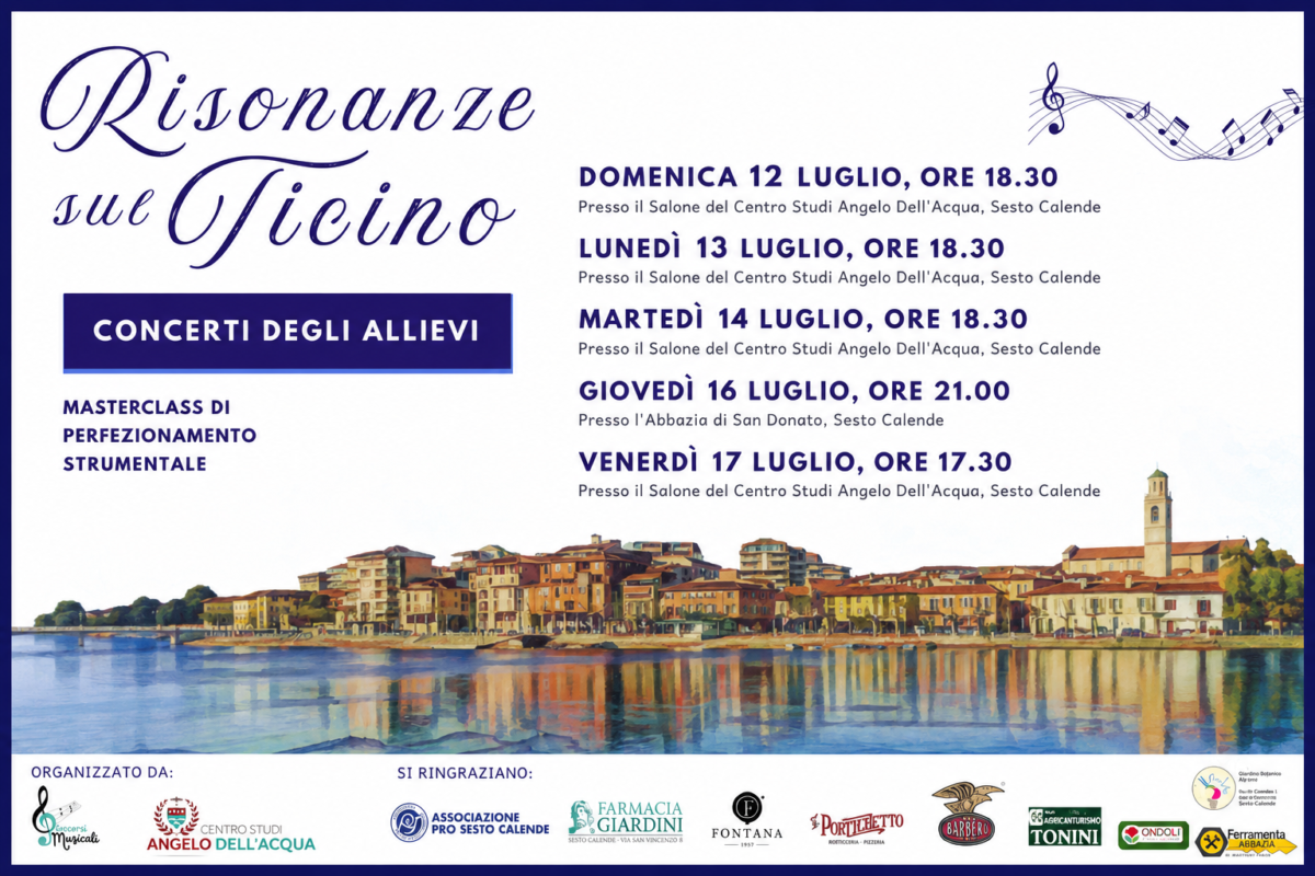 Celebra la musica con “Risonanze sul Ticino” Risonanze sul Ticino