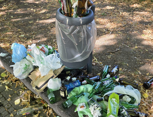 Alcolisti a Somma Lombardo, viale del Cimitero indecente Somma Lombardo