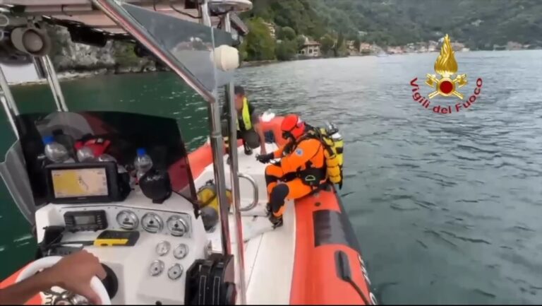 Como, corpo ritrovato nel lago