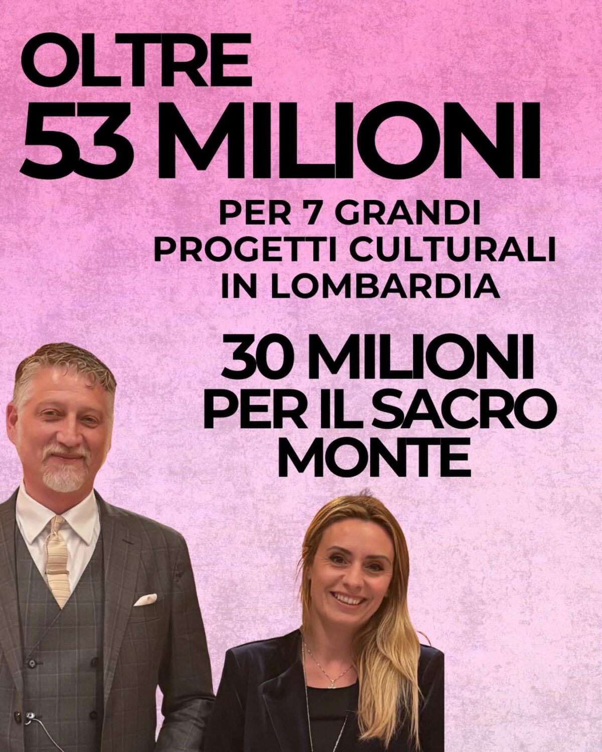 Varese. Sacro Monte, 30 mil., Ministero della Cultura