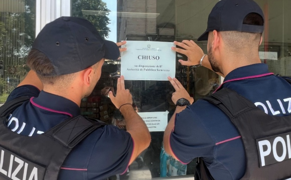 Gallarate, Questore, chiuso esercizio commerciale per 7 giorni