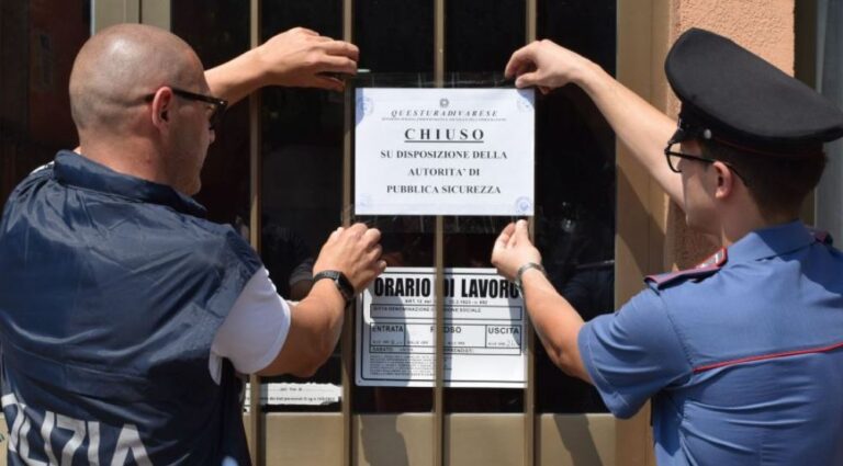 Caso di Besano, bar chiuso per 7 giorni Bar Besano chiuso
